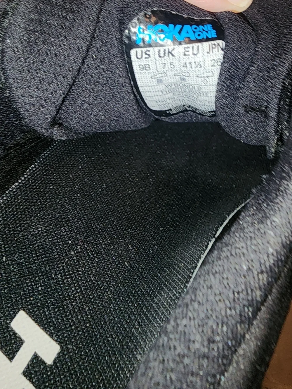 Hoka Bondi 9 Women’s 9B Black & White Runners Shoe - Picture 9 of 10